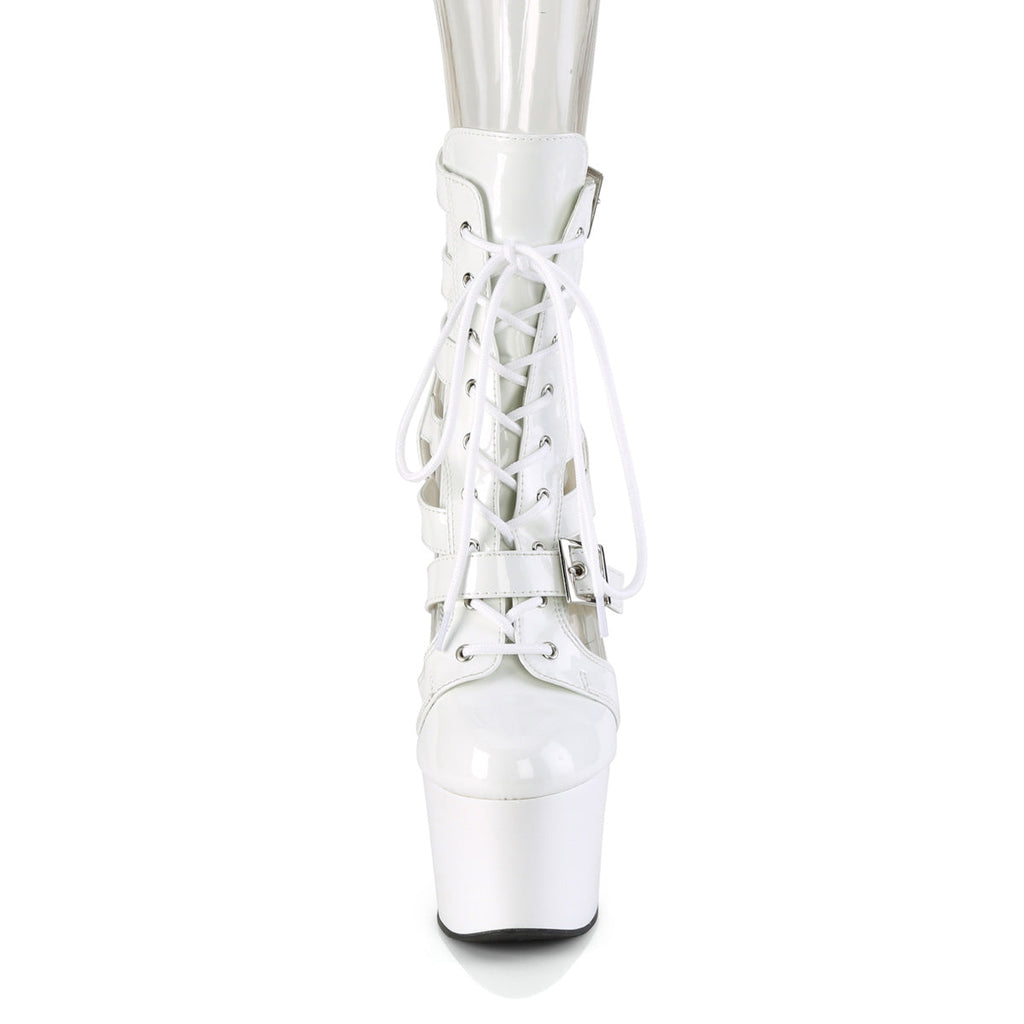 Pleaser   ADORE-1013MST Wht Pat/Wht