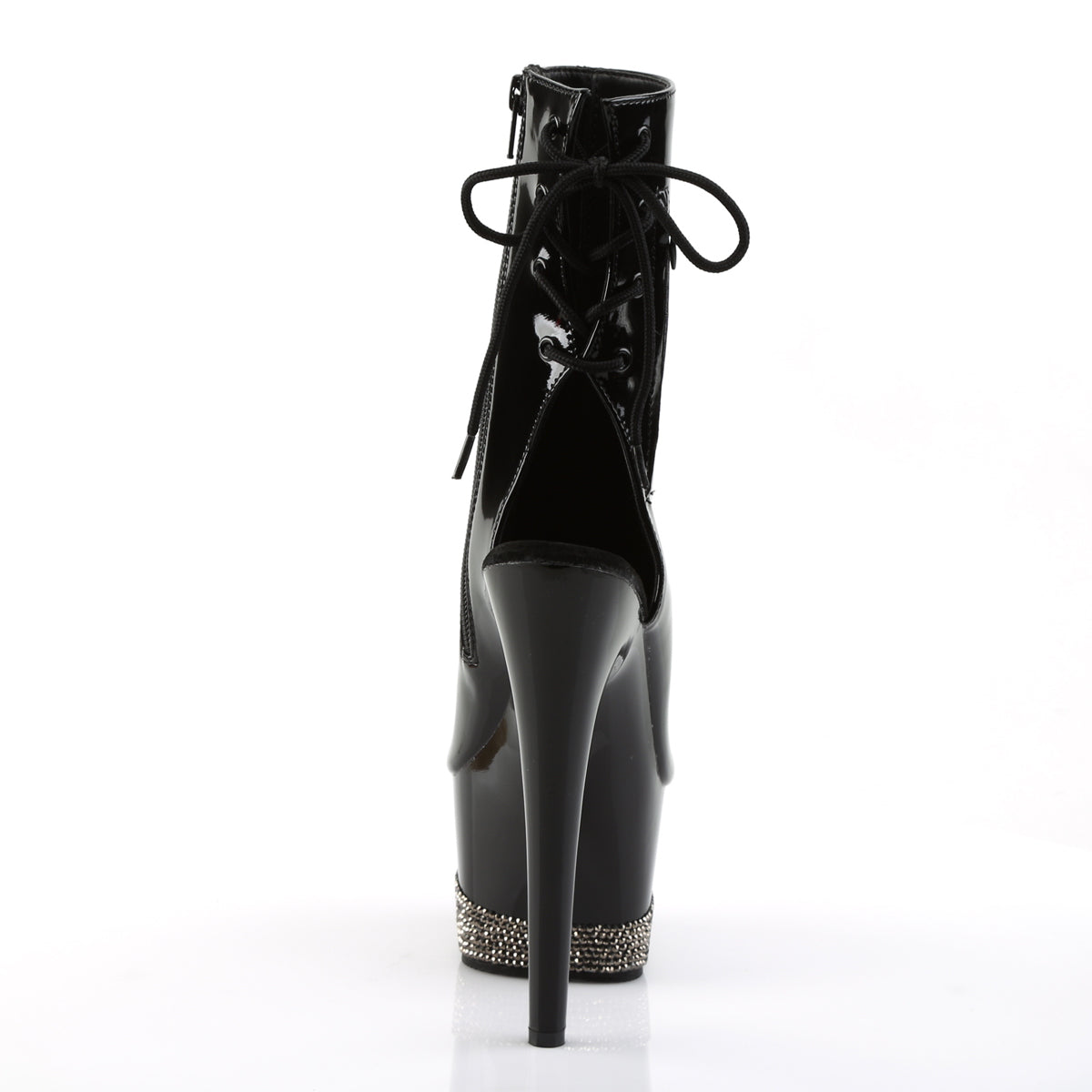 Pleaser Women's Platform Shoes ADORE-1018-3 Blk/Blk-Pewter RS
