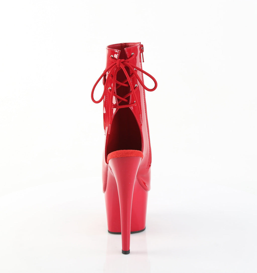 Pleaser Women's Platform Shoes ADORE-1018 Red Pat/Red