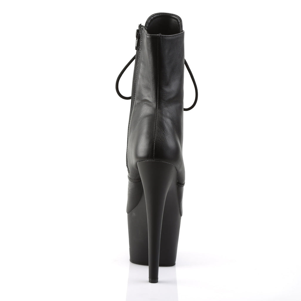Pleaser Women's Platform Shoes ADORE-1020 Blk Leather/Blk