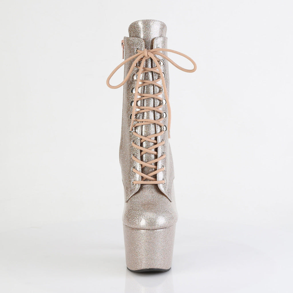 Pleaser Women's Platform Shoes ADORE-1020GP Champagne Glitter Pat/M