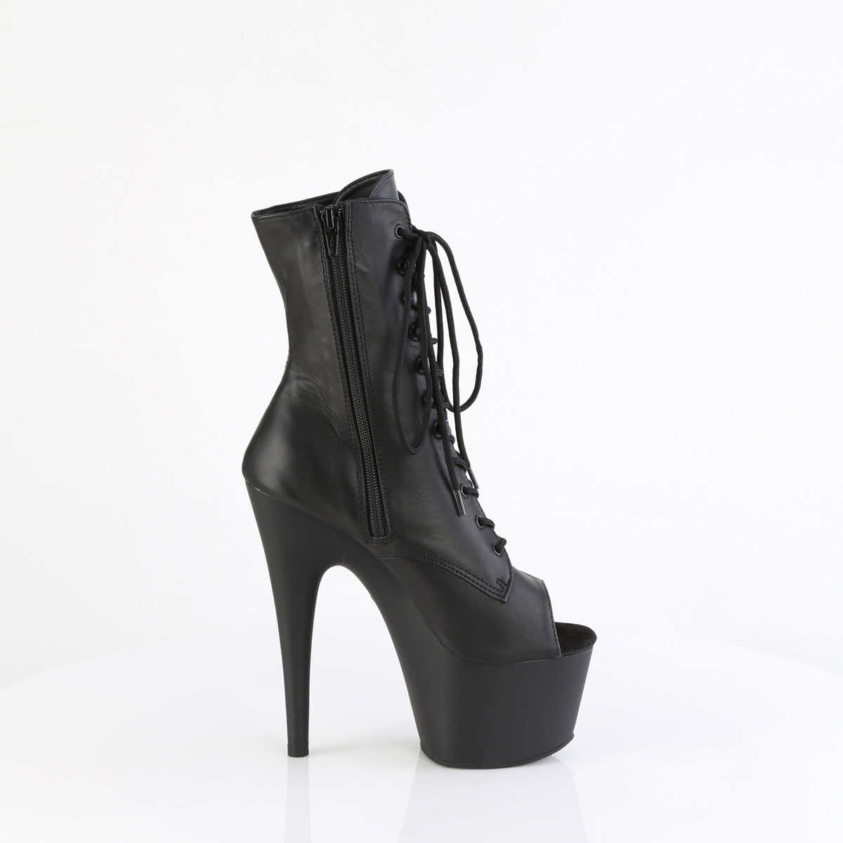 Pleaser   ADORE-1021 Blk Leather/Blk Matte