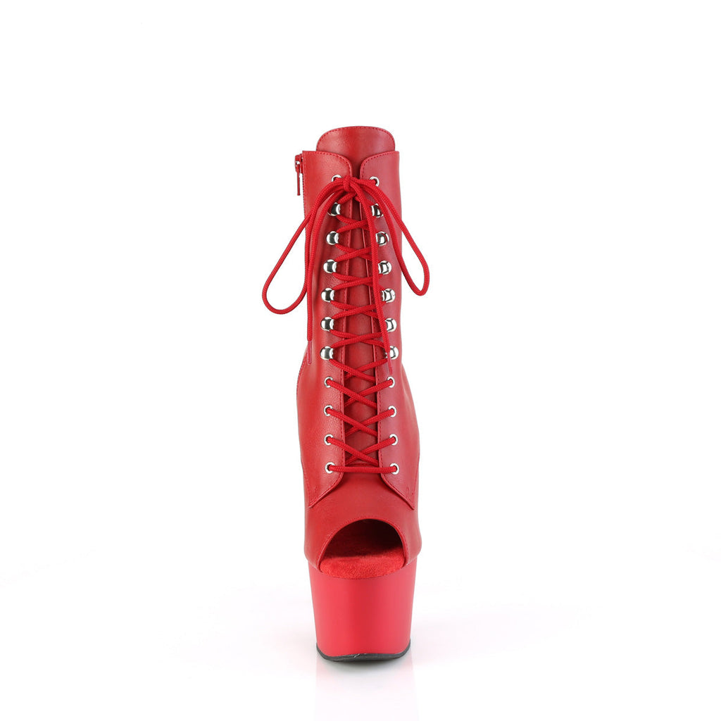Pleaser   ADORE-1021 Red Faux Le/Red Matte