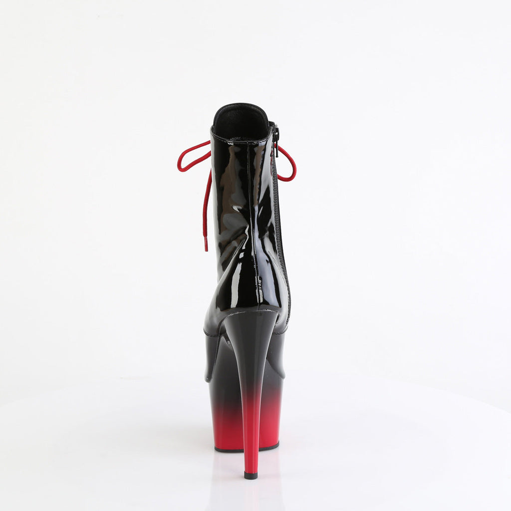 Pleaser   ADORE-1021BR-H Blk Pat/Blk-Red