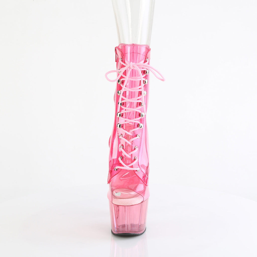 Pleaser   ADORE-1021C-T B. Pink Translucent PVC/B.G. Pink Tinted