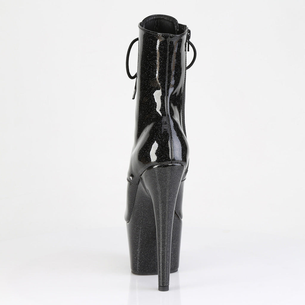 Pleaser Women's Platform Shoes ADORE-1021GP Blk Glitter Pat/M