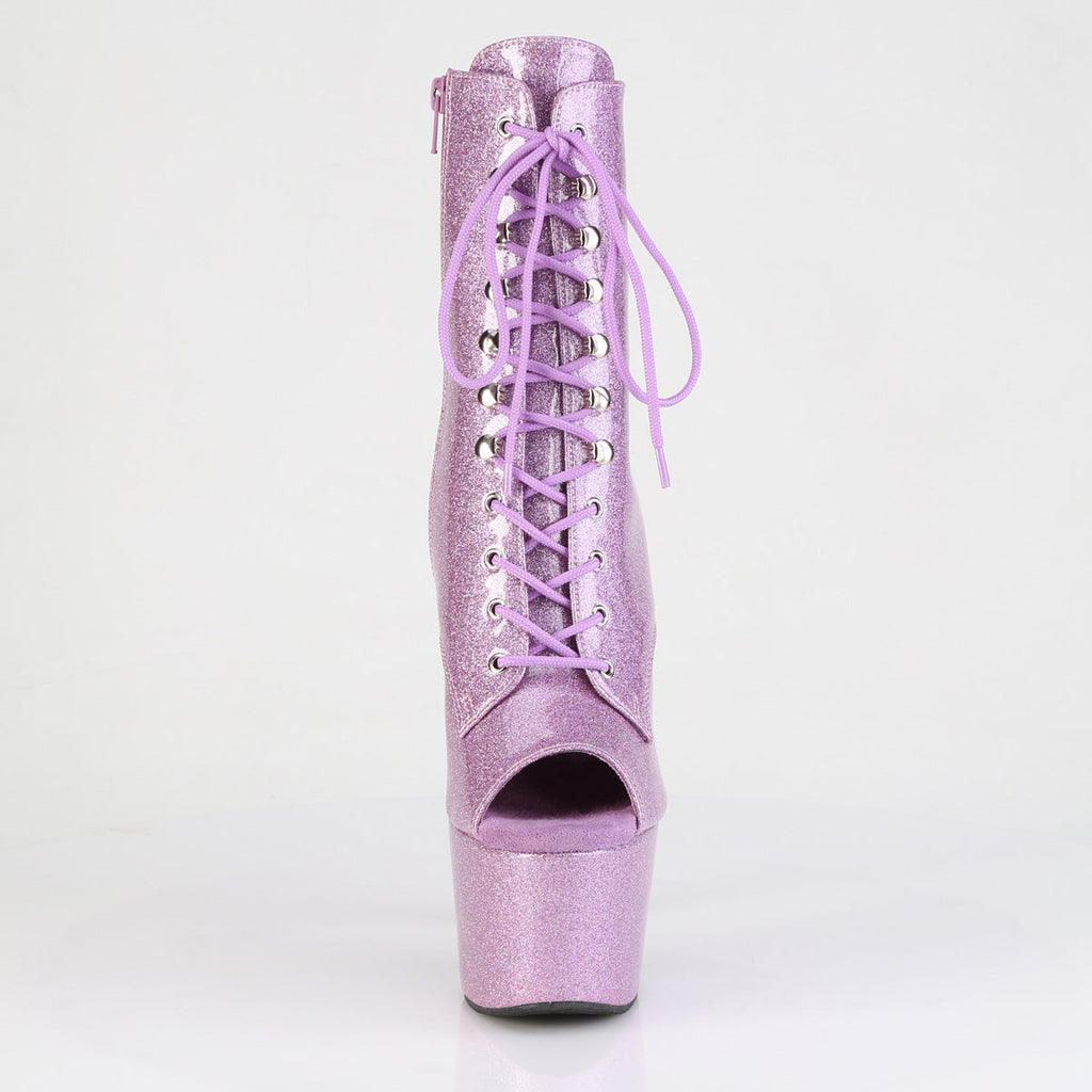 Pleaser Women's Platform Shoes ADORE-1021GP Lilac Glitter Pat/M