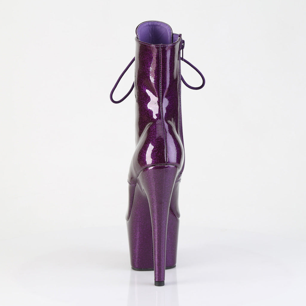 Pleaser Women's Platform Shoes ADORE-1021GP Purple Glitter Pat/M