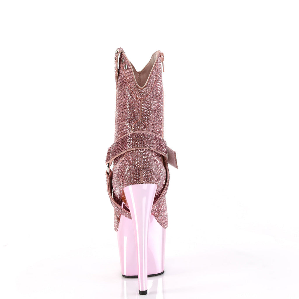 Pleaser  Ankle Boots ADORE-1029CHRS B. Pink RS/B. Pink Chrome