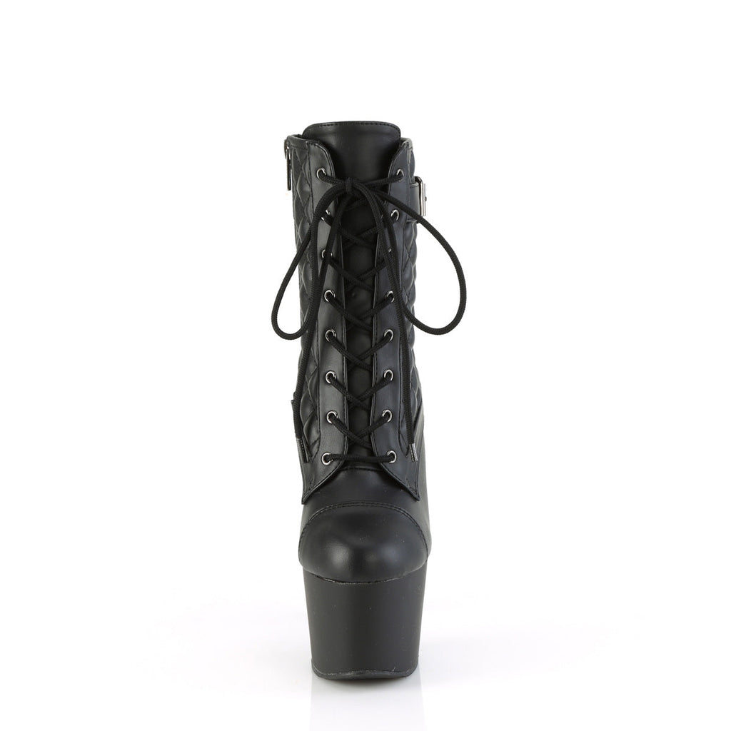 Pleaser   ADORE-1033 Blk Faux Le/Blk Matte