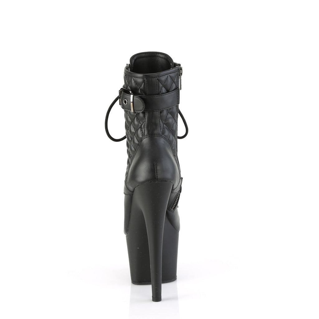 Pleaser   ADORE-1033 Blk Faux Le/Blk Matte