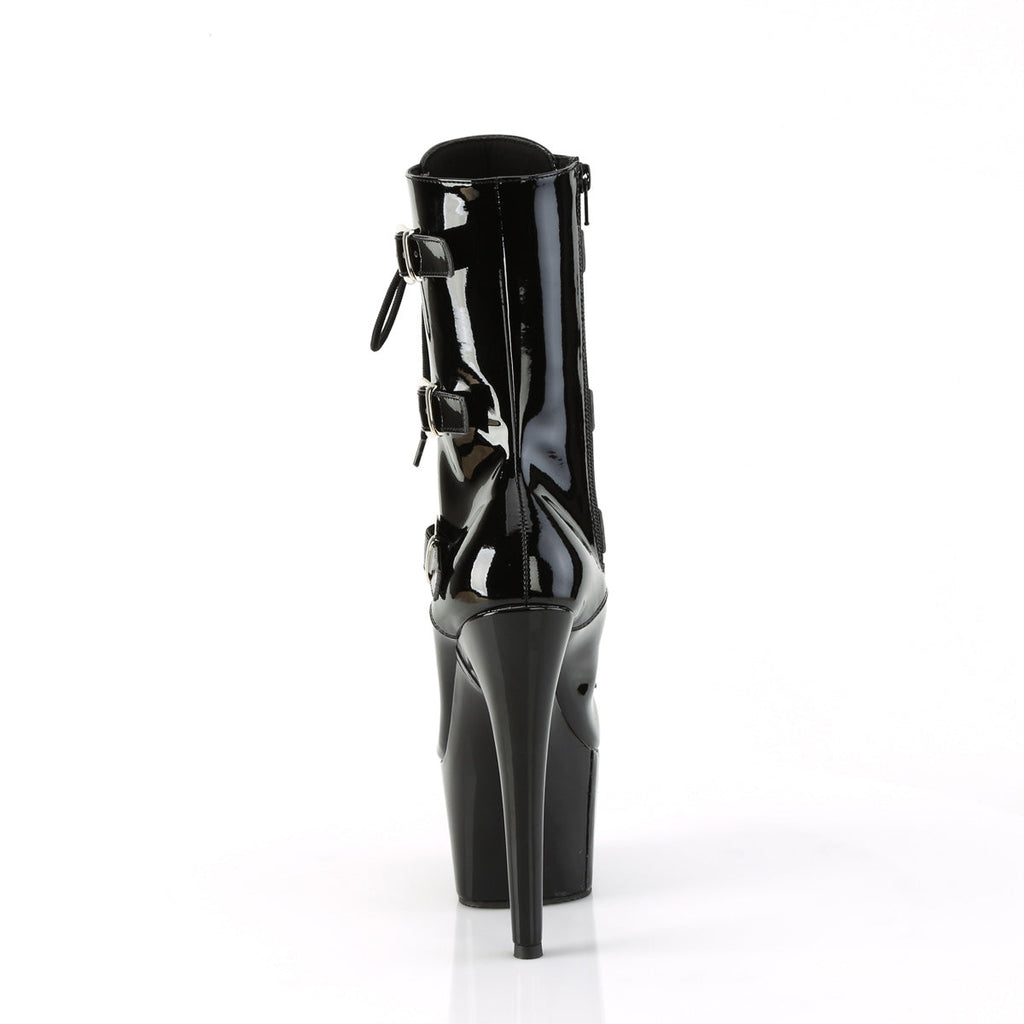 Pleaser   ADORE-1043 Blk Pat/Blk Pat