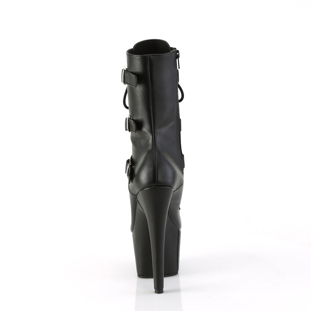 Pleaser   ADORE-1043 Blk Faux Leather/Matching