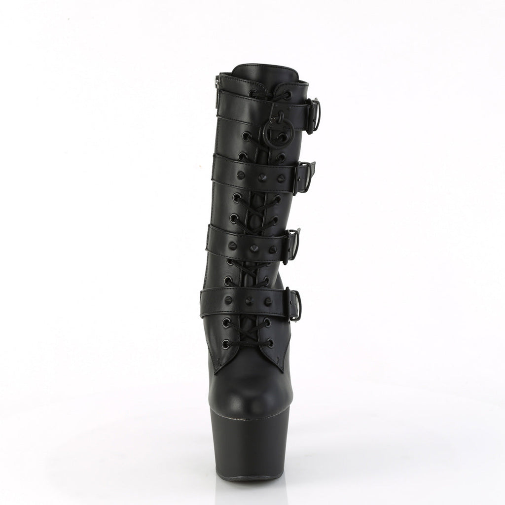 Pleaser   ADORE-1046 Blk Faux Leather/Blk Matte