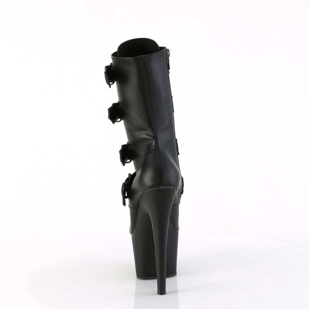 Pleaser   ADORE-1046 Blk Faux Leather/Blk Matte