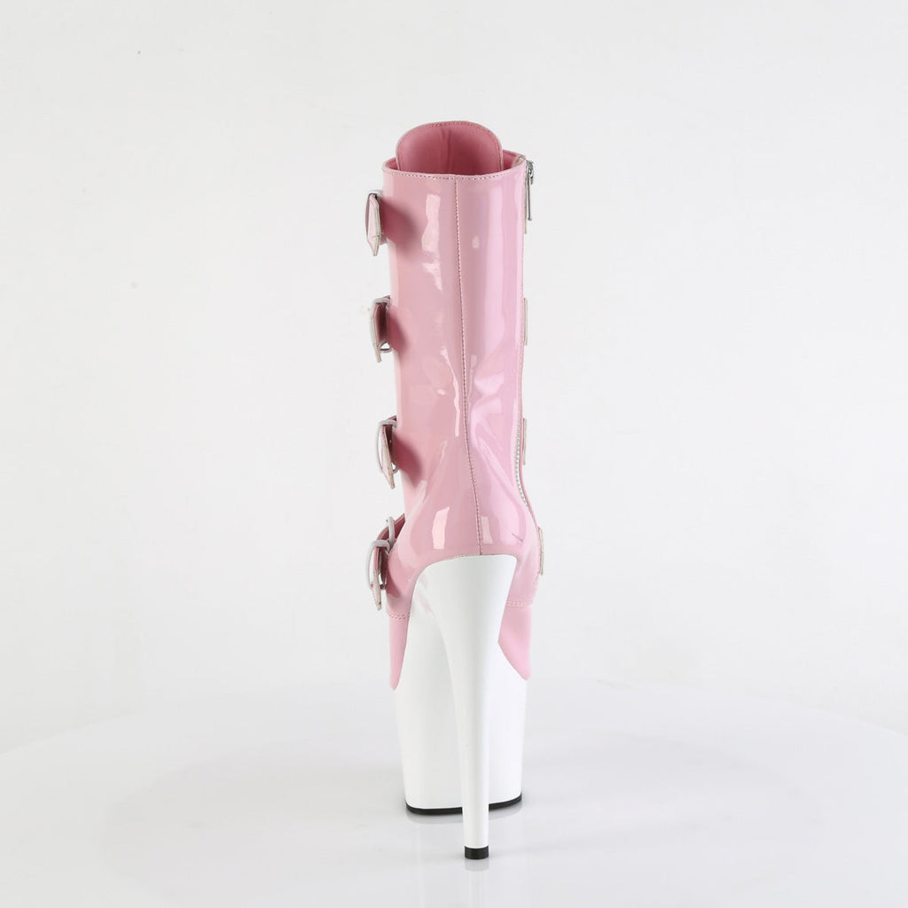 Pleaser   ADORE-1046TT B. Pink Holo Pat/Wht