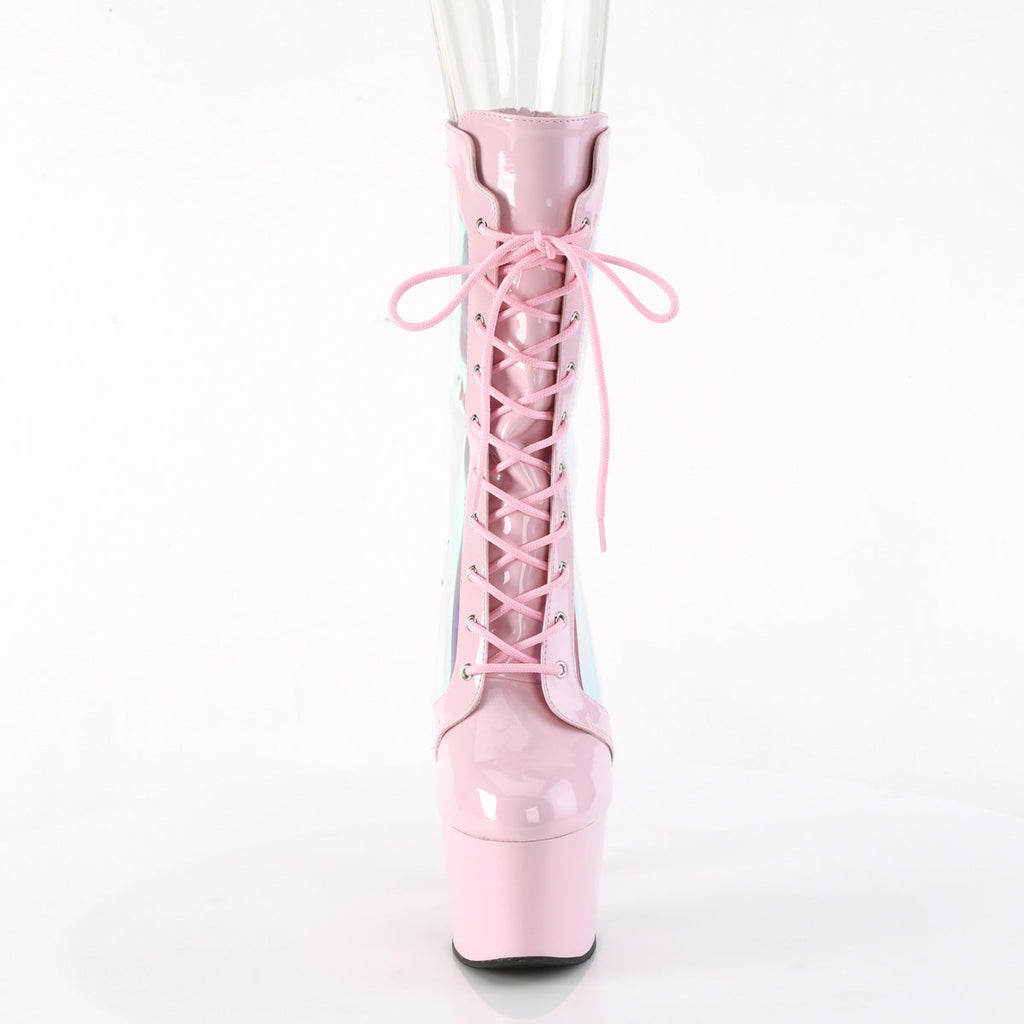 Pleaser Women's Platform Shoes ADORE-1047 B. Pink Pat-Holo/B. Pink