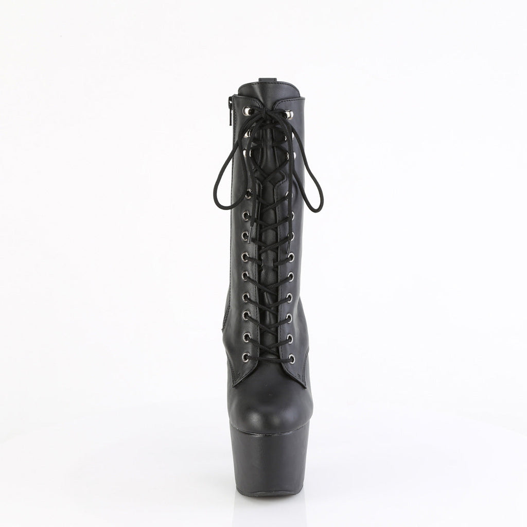 Pleaser   ADORE-1049WR Blk Faux Le/Blk Matte