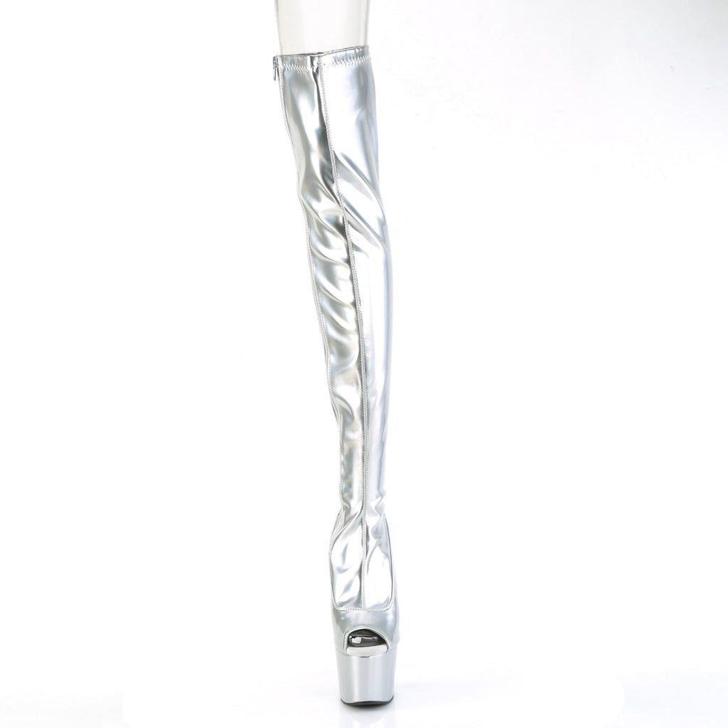 Pleaser   ADORE-3011HWR Slv Str. Holo/Slv Holo