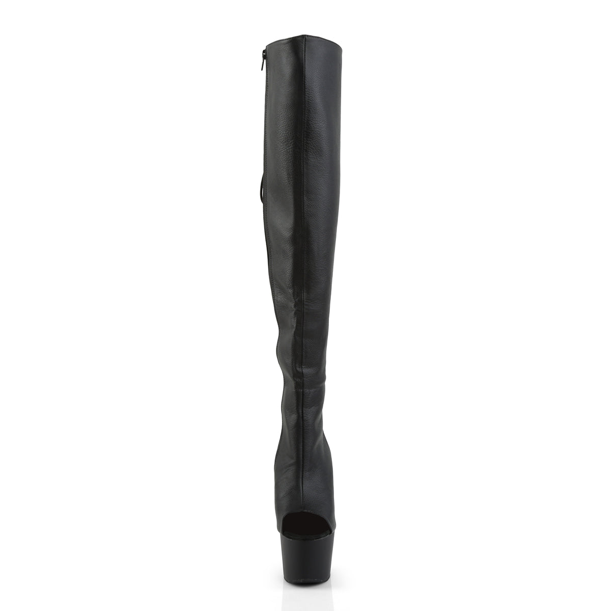 Pleaser Women's Platform Shoes ADORE-3019 Blk Faux Leather/Blk Matte
