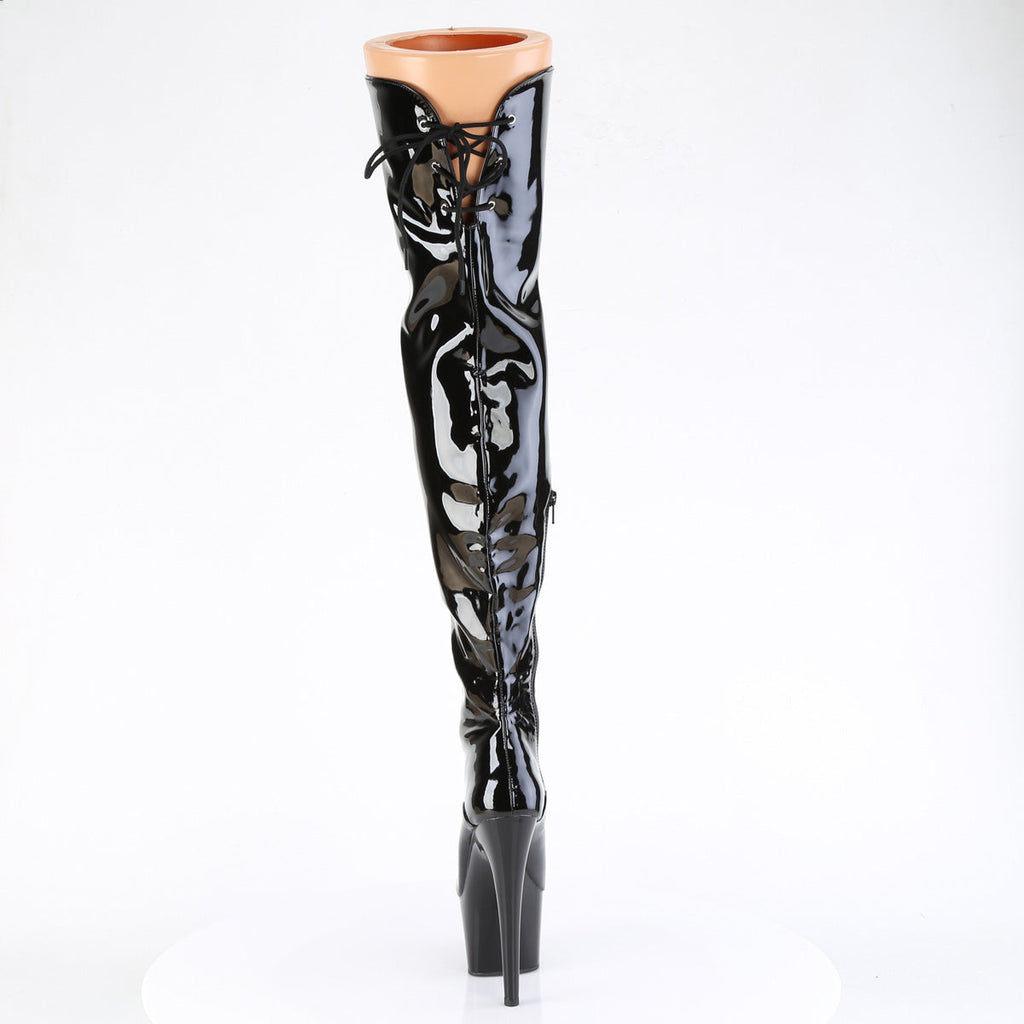 Pleaser   ADORE-3022 Blk Str Pat/Blk