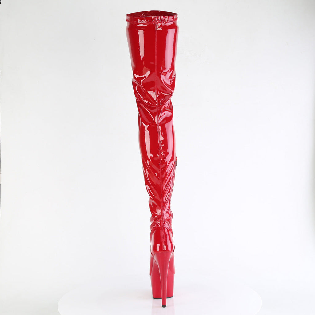 Pleaser   ADORE-4000 Red Str. Pat/Red