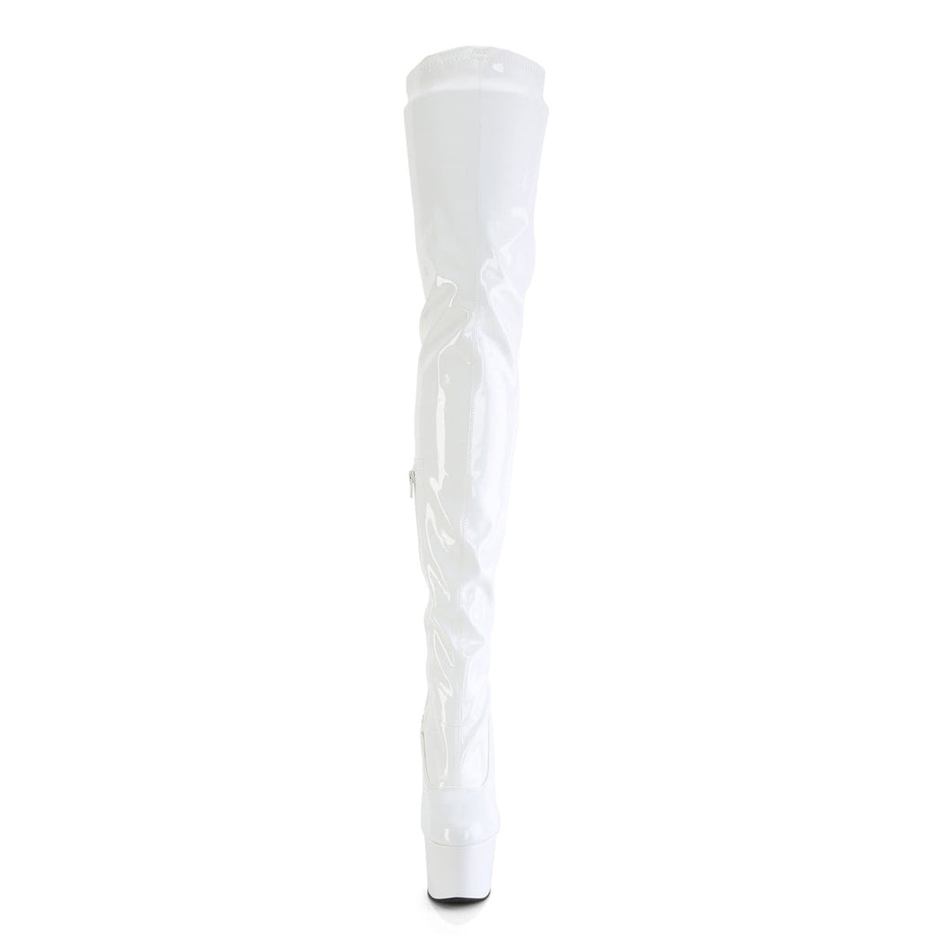 Pleaser   ADORE-4000 Wht Str Pat/Wht