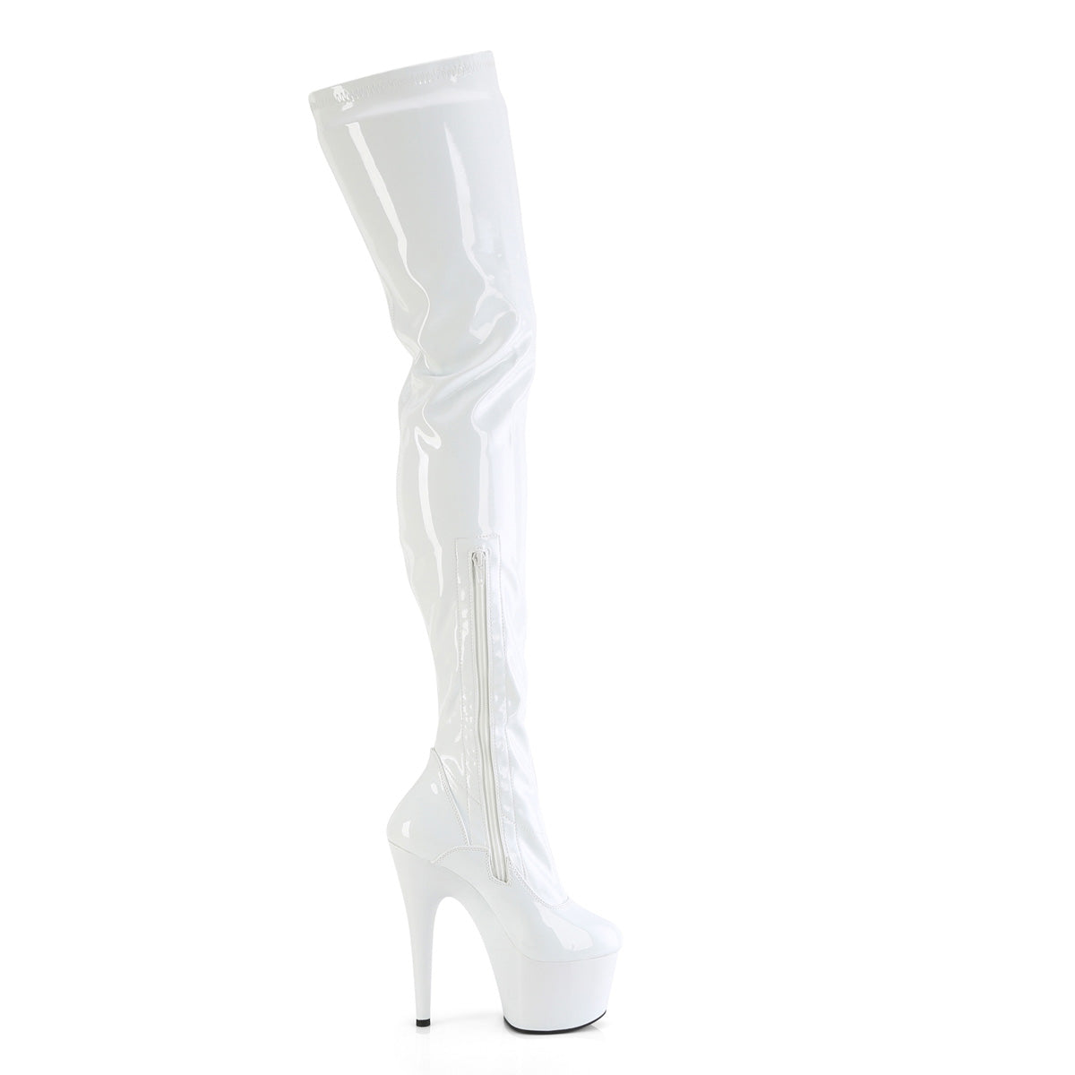 Pleaser   ADORE-4000 Wht Str Pat/Wht