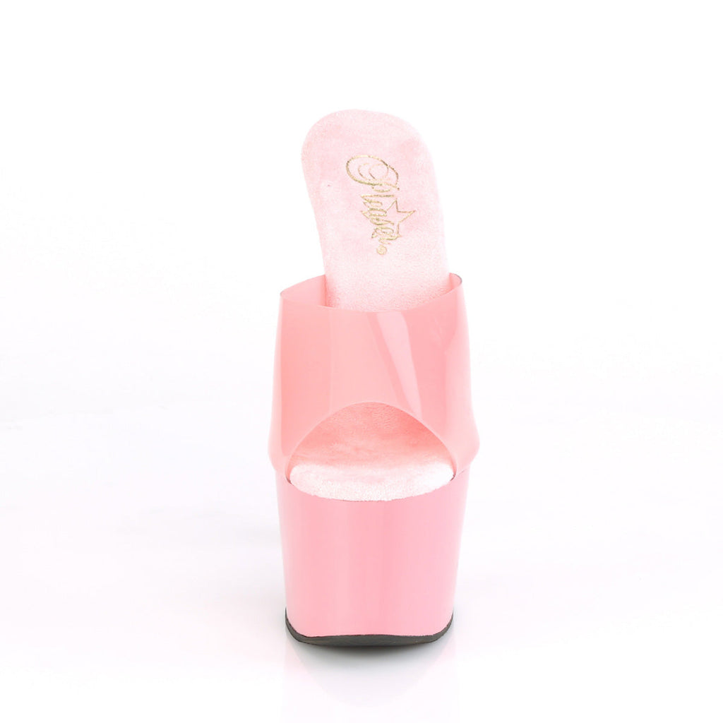 Pleaser Womens Sandals ADORE-701N B. Pink (Jelly-Like) TPU/B. Pink
