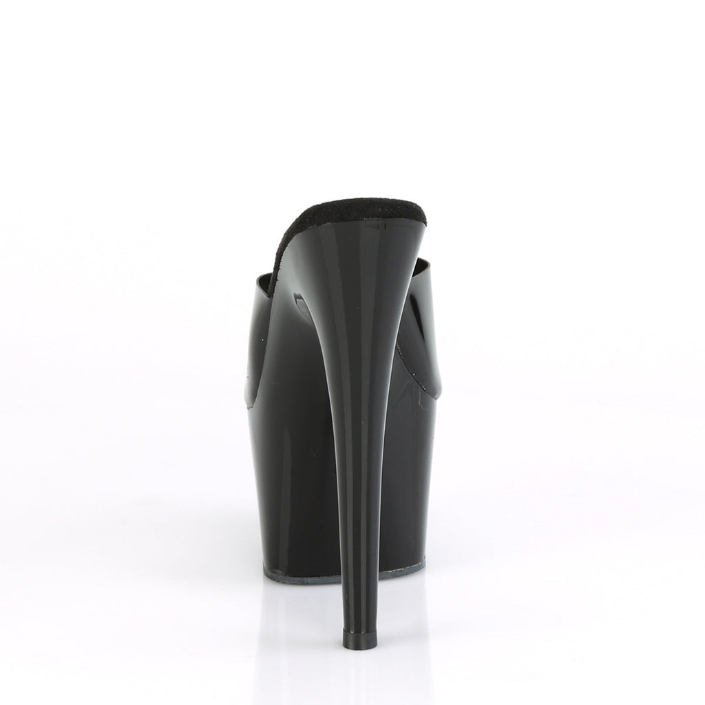 Pleaser Womens Sandals ADORE-701N Blk (Jelly-Like) TPU/Blk