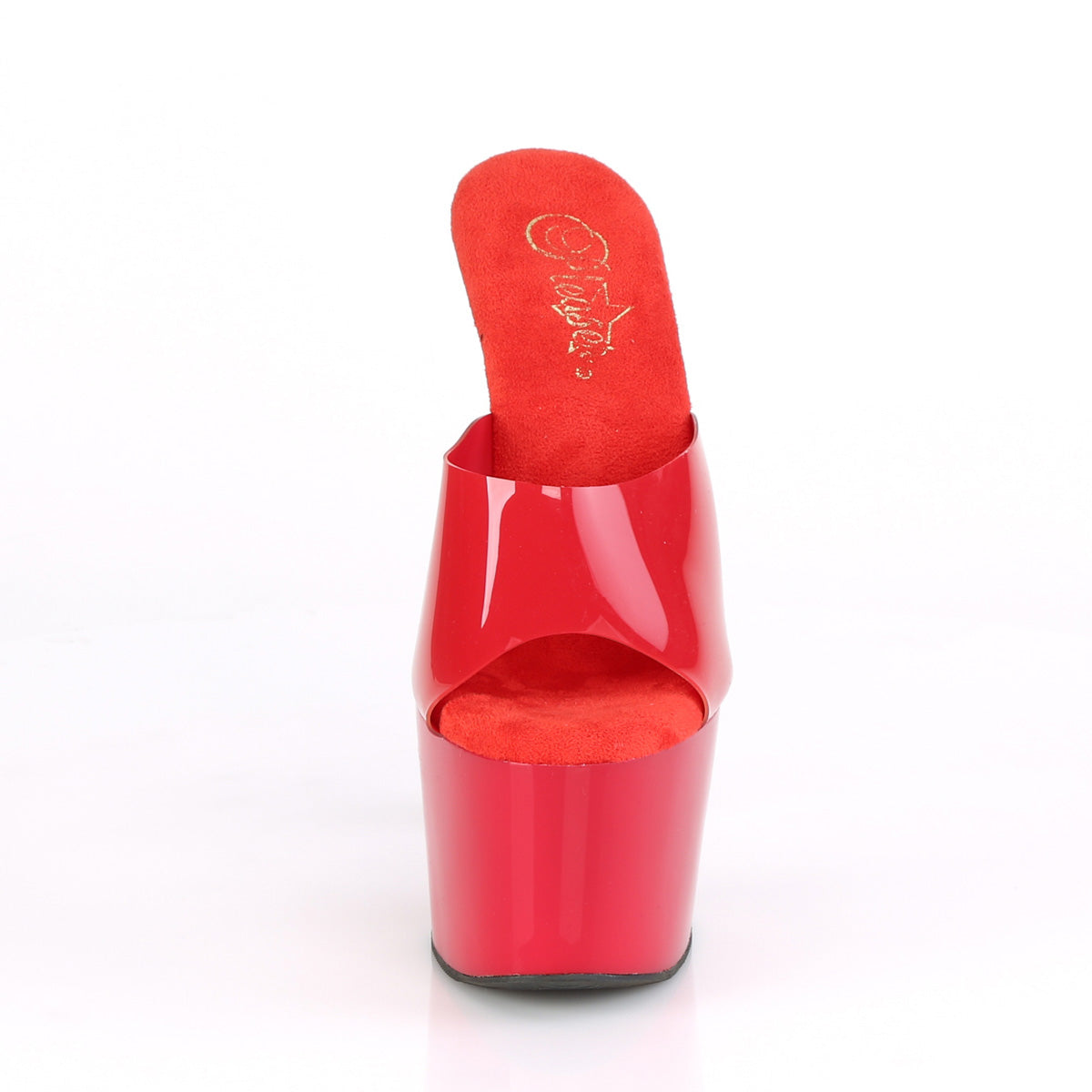 Pleaser Womens Sandals ADORE-701N Red (Jelly-Like) TPU/Red