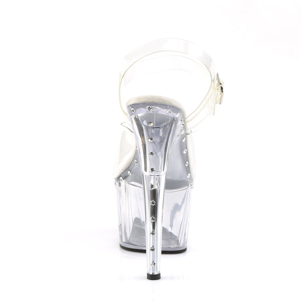 Pleaser Womens Sandals ADORE-708LS Clr/Clr