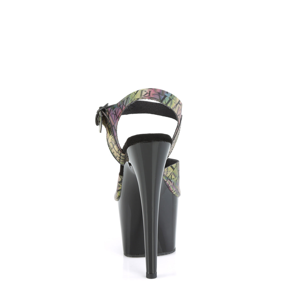 Pleaser  Sandals ADORE-708N-LTP Green-Purple TPU/Blk