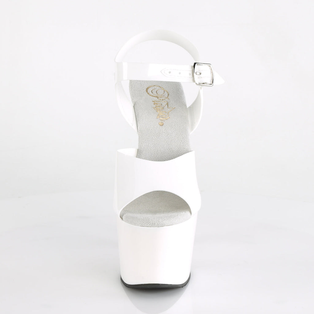 Pleaser Womens Sandals ADORE-708N Wht (Jelly-Like) TPU/Wht