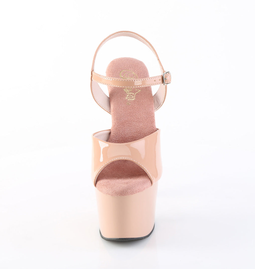 Pleaser Women's Platform Shoes ADORE-709 Blush Pat/Blush