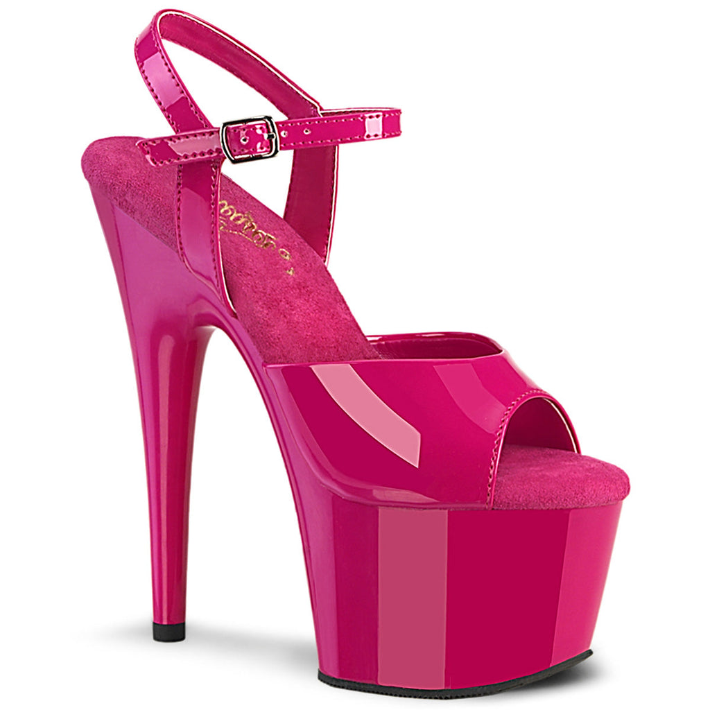 Pleaser  Sandals ADORE-709 H. Pink Pat/H. Pink