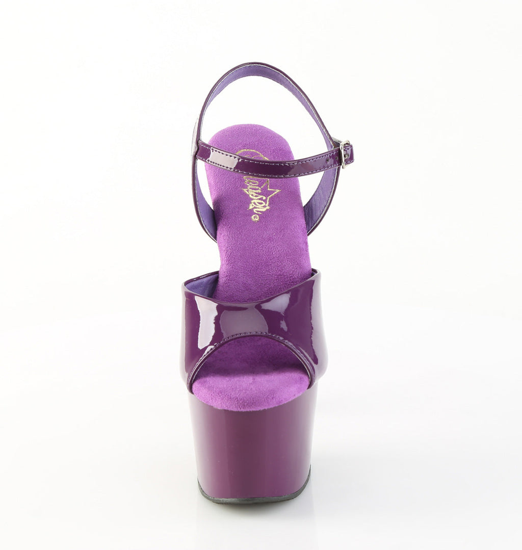 Pleaser Women's Platform Shoes ADORE-709 Purple Pat/Purple
