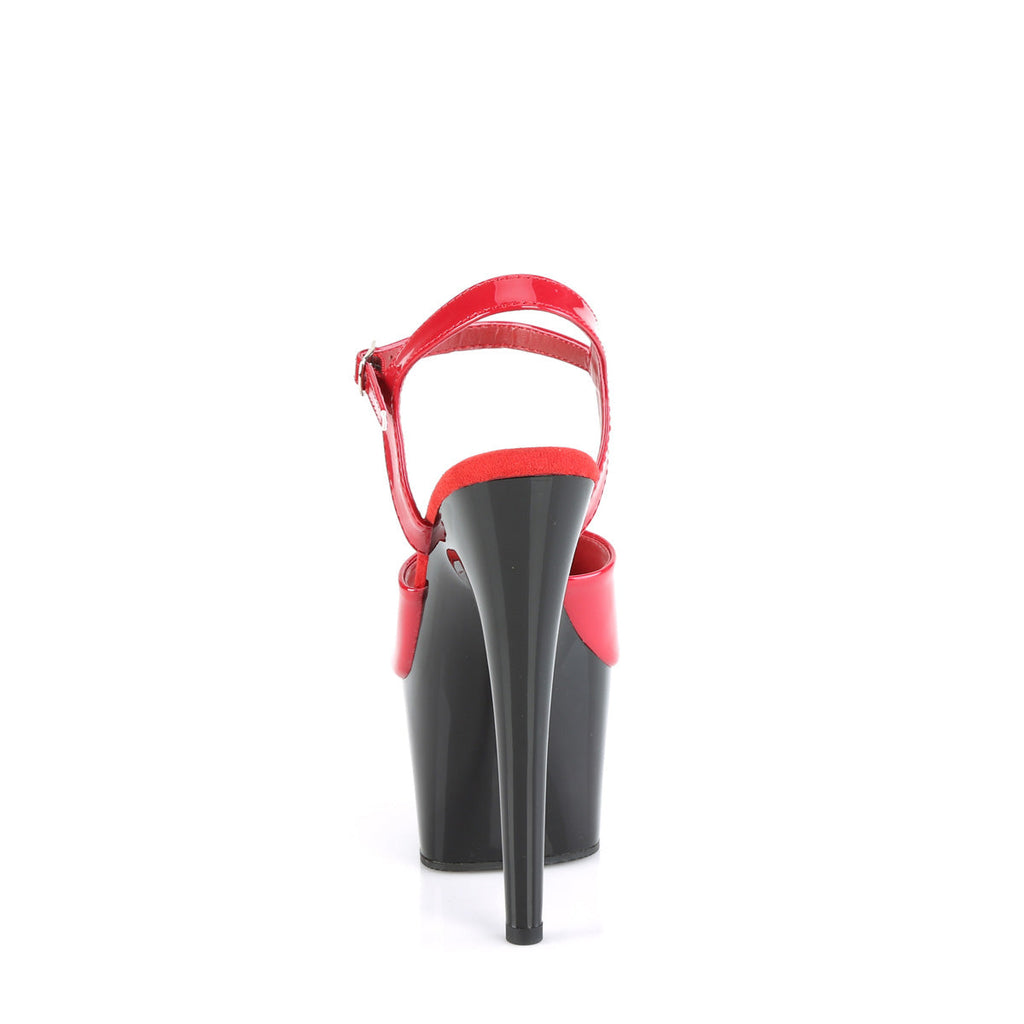 Pleaser  Sandals ADORE-709 Red Pat/Blk