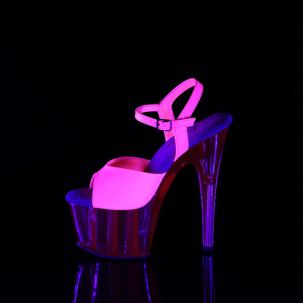 Pleaser   ADORE-709UVT Neon H. Pink Pat/H. Pink Tinted