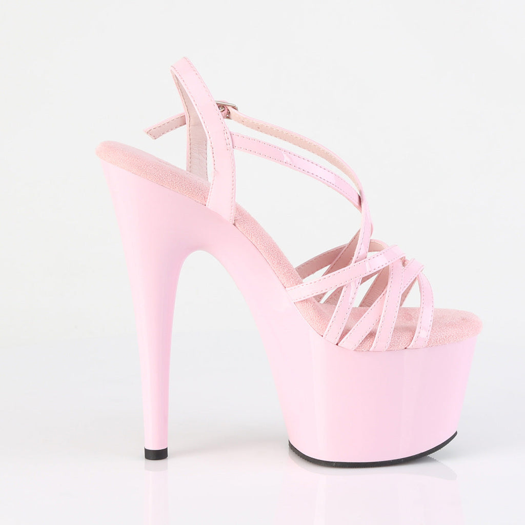 Pleaser Women's Platform Shoes ADORE-713 B. Pink Pat/B. Pink