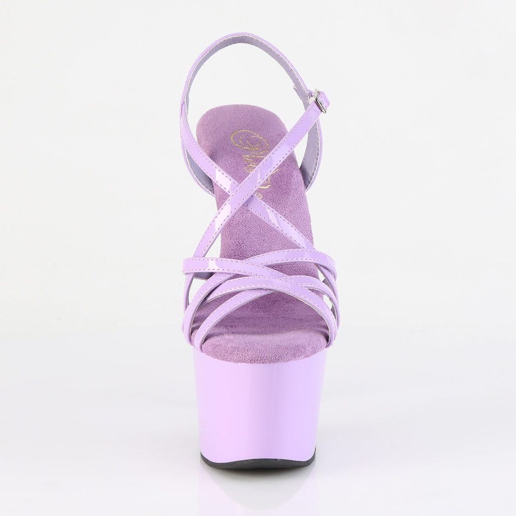 Pleaser Women's Platform Shoes ADORE-713 Lavender Pat/Lavender