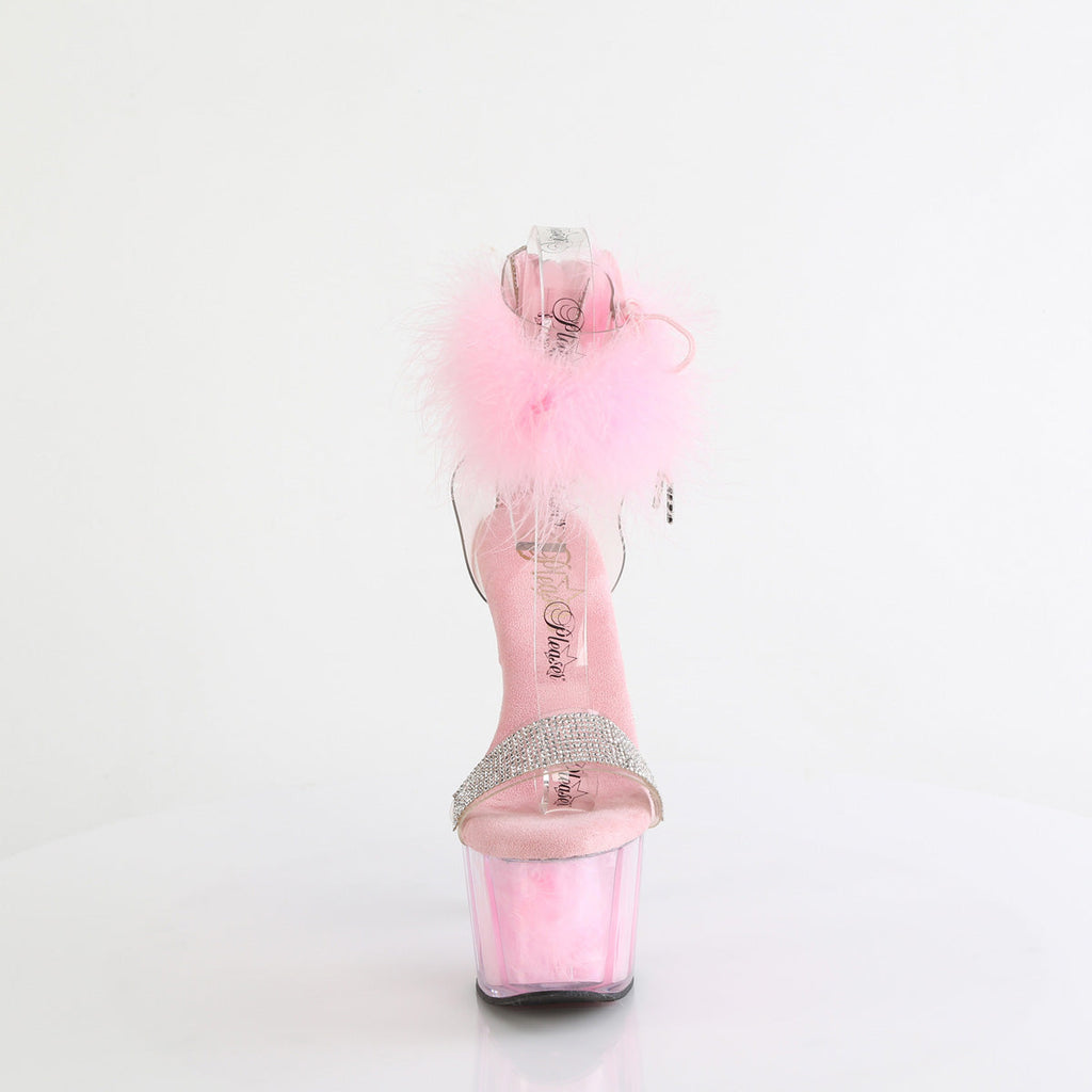 Pleaser   ADORE-727F Clr-B. Pink Fur/M