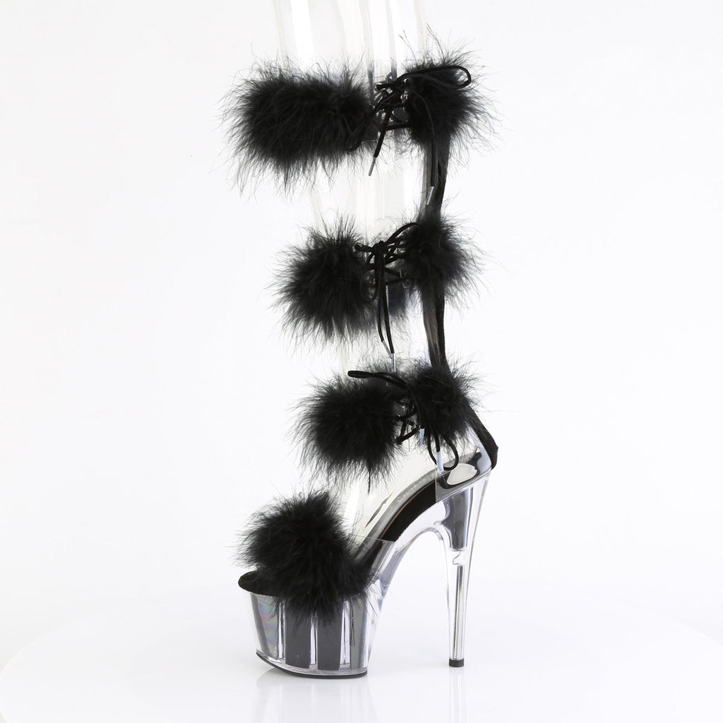 Pleaser   ADORE-728F Clr-Blk Fur/M