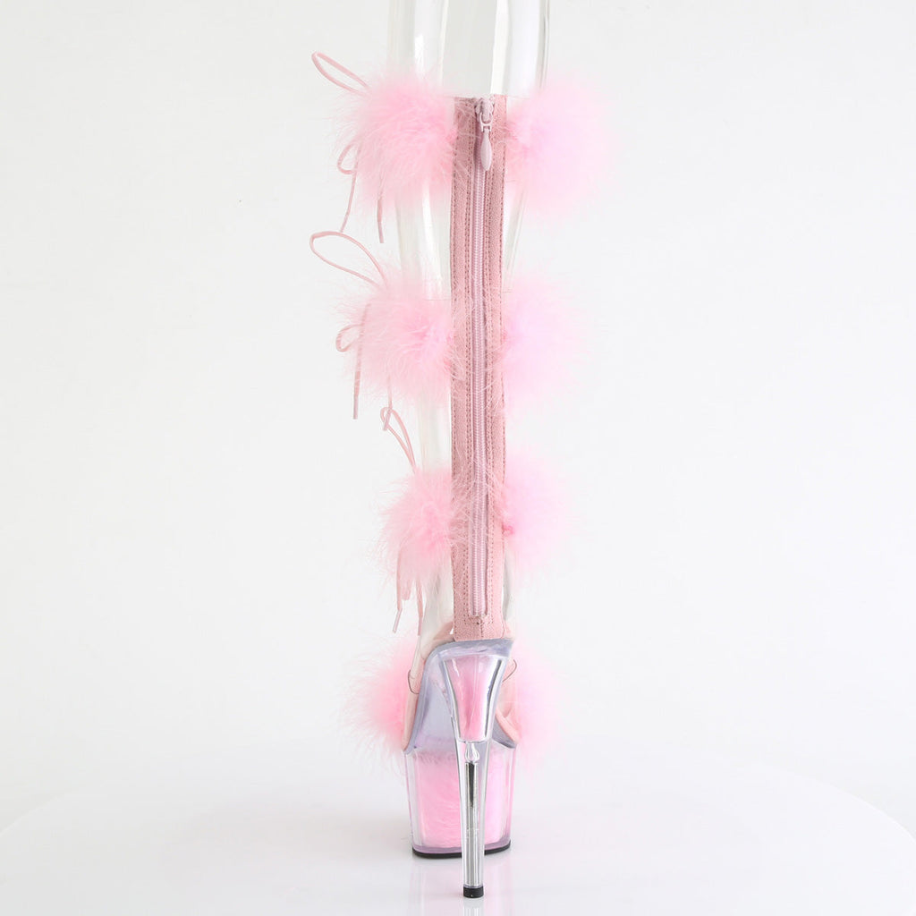 Pleaser   ADORE-728F Clr-B. Pink Fur/M