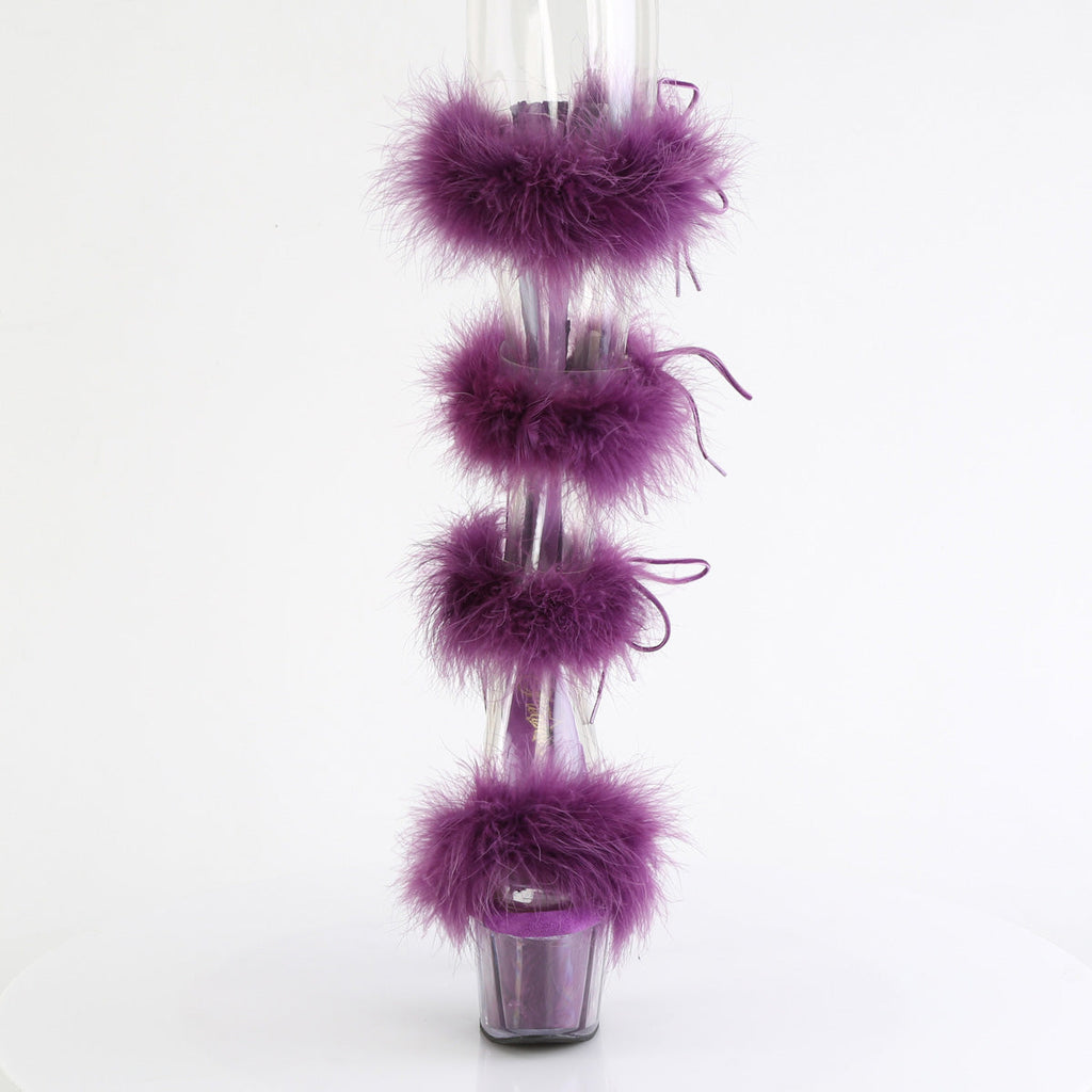 Pleaser   ADORE-728F Clr-Purple Fur/M