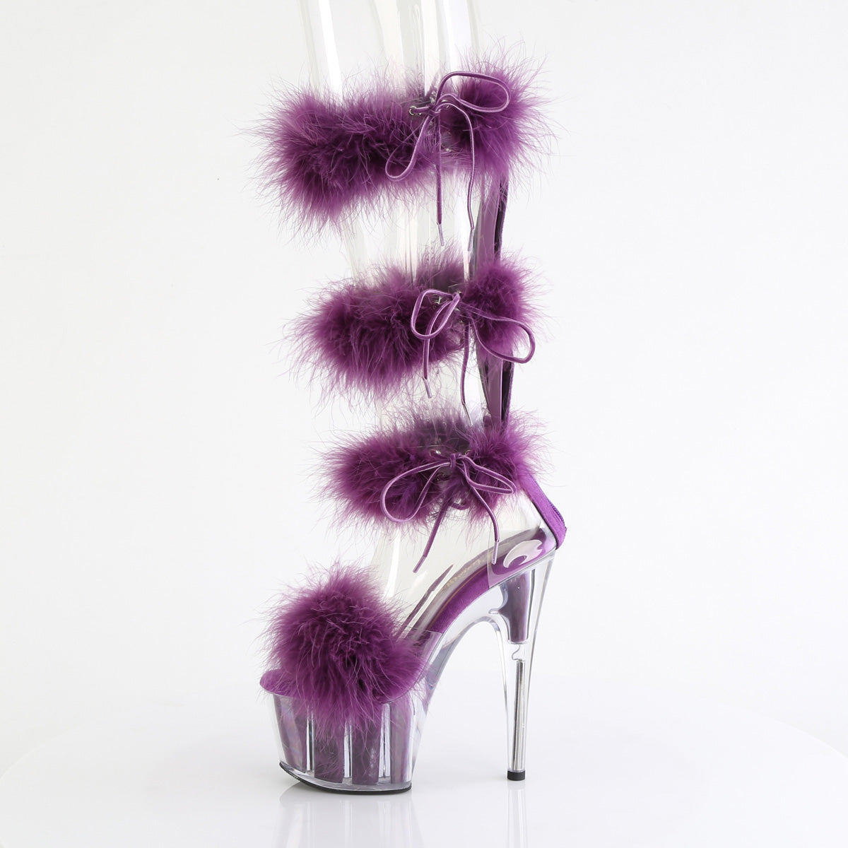 Pleaser   ADORE-728F Clr-Purple Fur/M