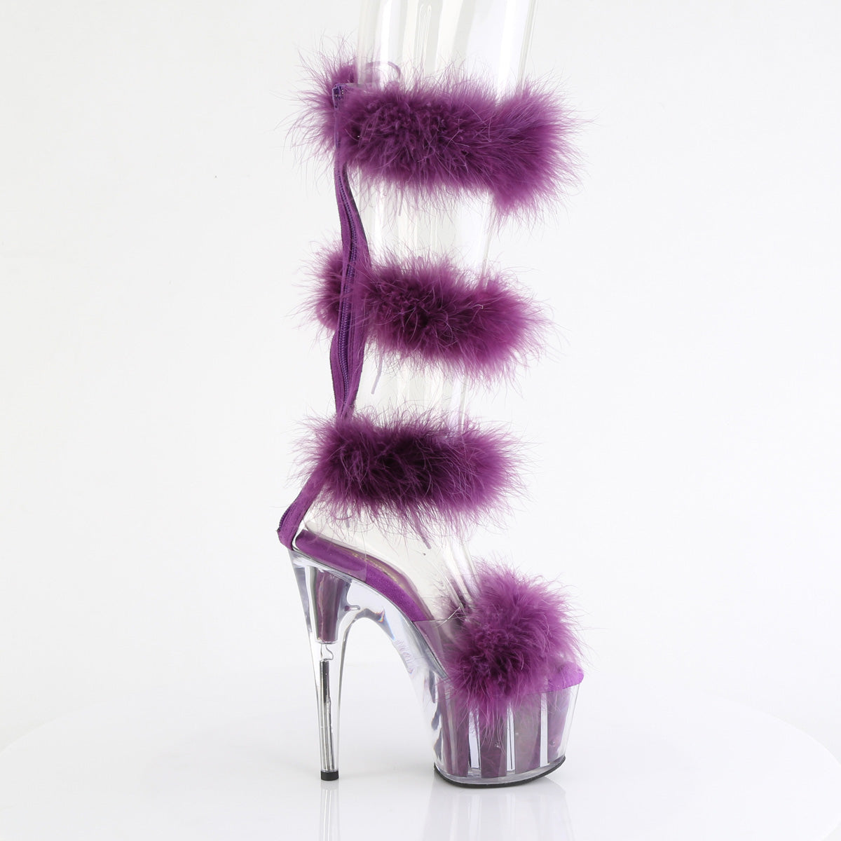 Pleaser   ADORE-728F Clr-Purple Fur/M