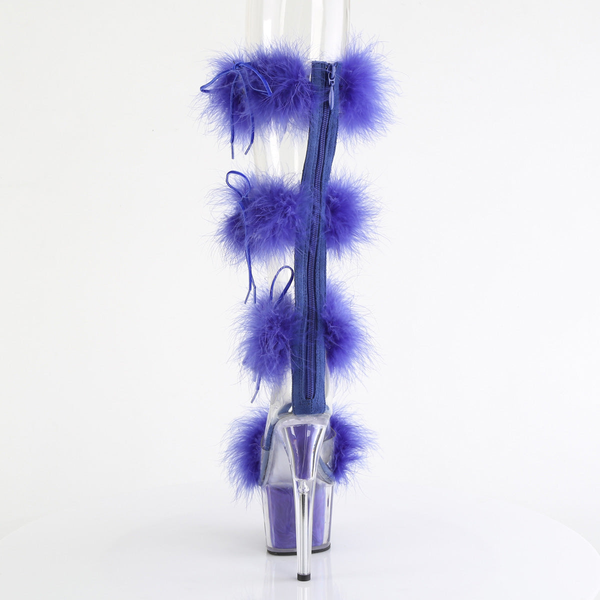 Pleaser   ADORE-728F Clr-Royal Blue Fur/M