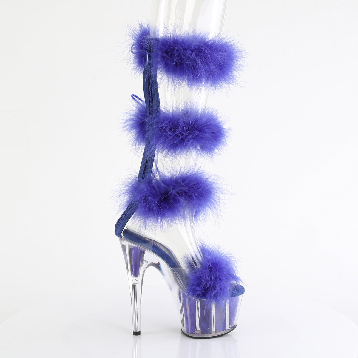 Pleaser   ADORE-728F Clr-Royal Blue Fur/M