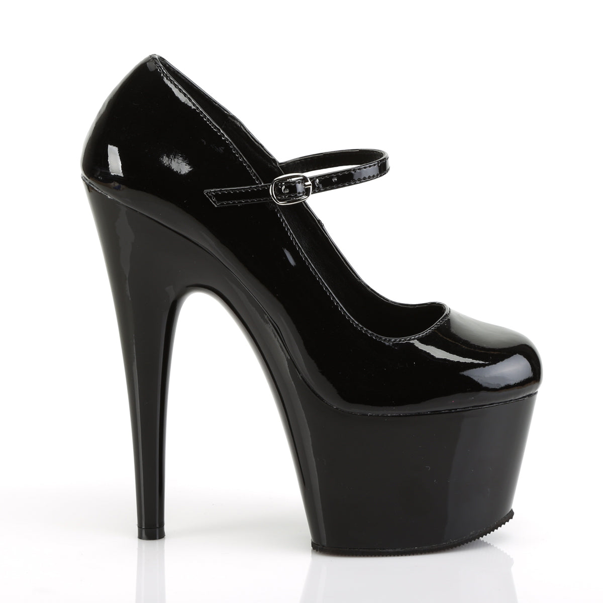 Pleaser Womens Sandals ADORE-787 Blk Pat/Blk